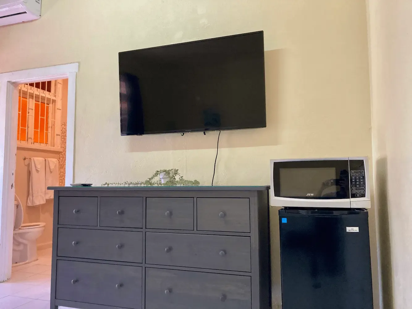 Room 1 at The Irie Inn: TV and in-room amenities